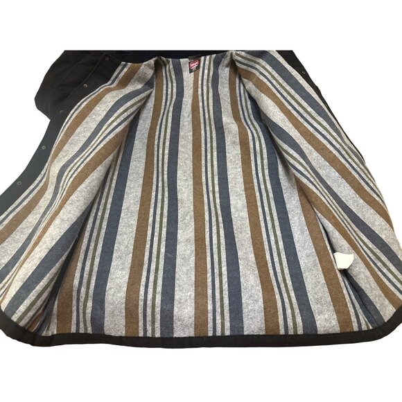 Wrangler Workwear Black Collared Button-Down Heavy Jacket Men's Size 2XL (50-52) - Picture 7 of 16